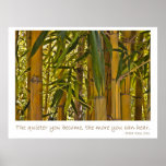 Bamboo Jungle with quote Print