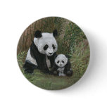 Bamboo Nest Panda Bear button