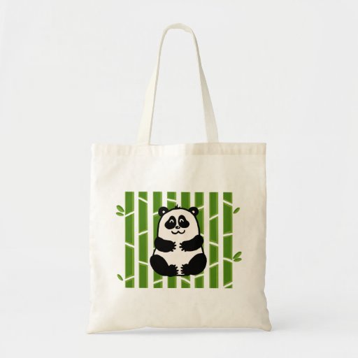 Bamboo Panda Tote Bags