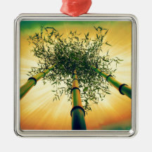 Bamboo Sky Premium Square Ornament
