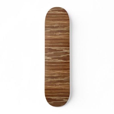 Bamboo Wood 01 Custom Skate Board by YonnisWackyWorkshop