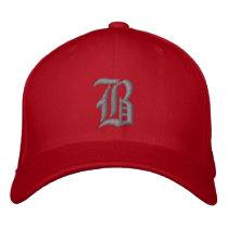 Bamboozled Fitted Cap- Red/Dk Grey