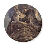 Bamburgh Castle Northumberland By Thomas Girtin (B Magnets