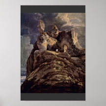 Bamburgh Castle Northumberland By Thomas Girtin (B Print