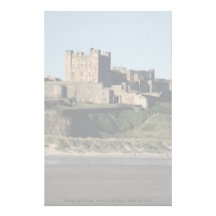 Bamburgh Castle, Northumberland, England, U.K. Stationery Design
