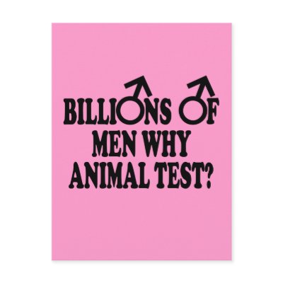 Ban animal testing funny slogan by Femfatal