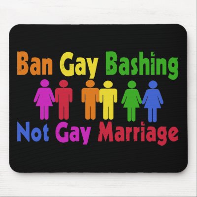 Ban Gay Bashing Mouse Pads by EllesPlanet