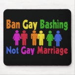 Ban Gay Bashing mousepads