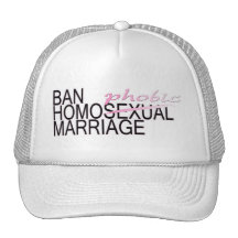 Ban HomoPHOBIC Marriage Mesh Hat