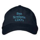 Ban Synthetic CDO's embroidered hats