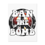 Ban The Bomb (worn look) Post Cards