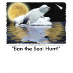 "BAN THE SEAL HUNT" Tops & Apparel t-shirts