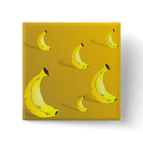 Banana Background Pinback Buttons