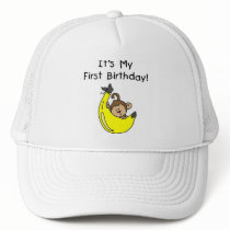 Banana - Boy Monkey 1st Birthday Hats