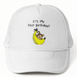 Banana - Boy Monkey 1st Birthday hats