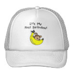 Banana - Boy Monkey 1st Birthday Hats