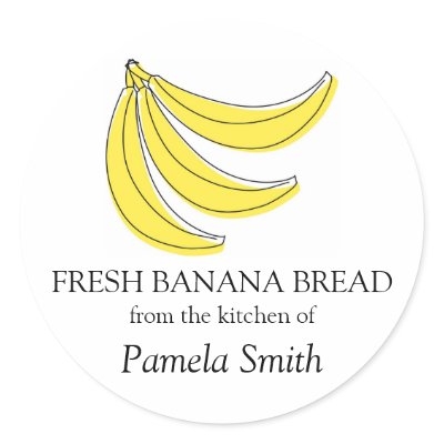 Banana Bread Labels, From the Kitchen Of... by paisleyinparis