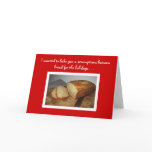 Banana Bread Recipe Holiday Card