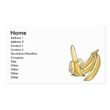 banana bunch business card templates