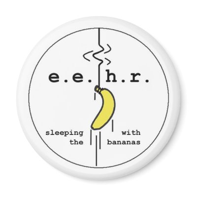 Banana Bungee Jump Magnet by ebichu64