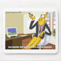Banana CEO Funny Offbeat Cartoon Collectible Gifts mousepads