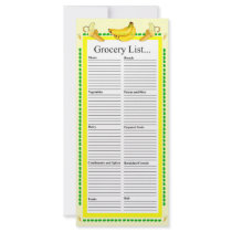 Banana Design Grocery List