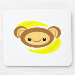 Banana Monkey Mouse Pads
