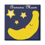 Banana Moon Magnet(Square)