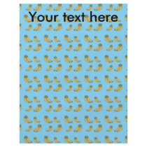Banana pattern on blue background