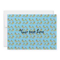 Banana pattern on blue background