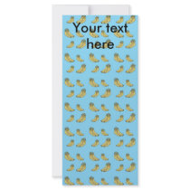 Banana pattern on blue background