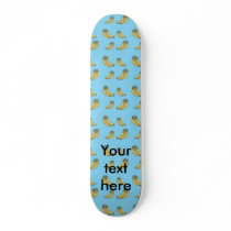 Banana pattern on blue background