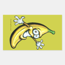 Banana Rectangular Stickers