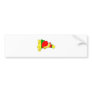Banana Republic Flag Map full size Bumper Sticker