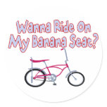 Banana Seat Round Sticker