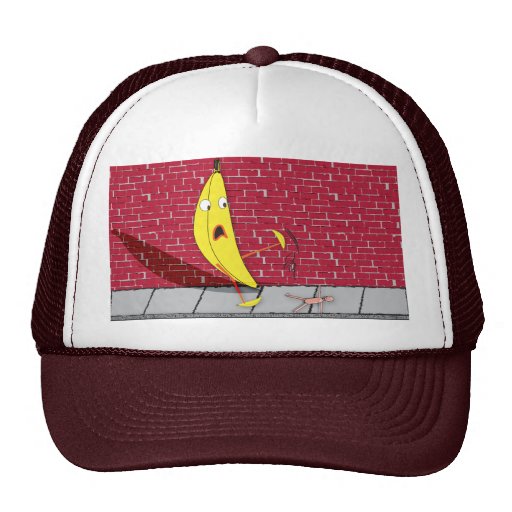 Banana Slipping on a Person Hat
