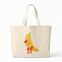 Banana T Rex Tote Bags