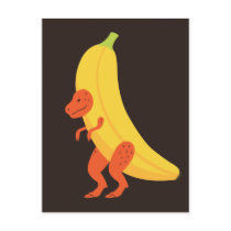 Banana T Rex Post Card