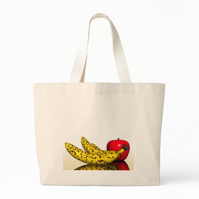 bananapple tote bags by REDINARD