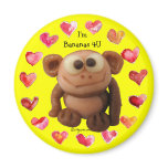 Bananas 4 U Love Monkey Personalised Magnets