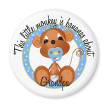 Bananas About Grandpa Fridge Magnet