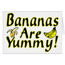 Bananas Are Yummy Cards