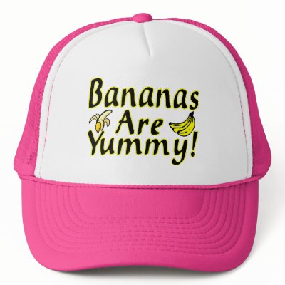 Bananas Are Yummy Trucker Hat by goldnsun