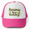 Bananas Are Yummy hats