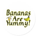 Bananas Are Yummy stickers