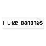 Bananas cool humour! bumper stickers