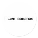 Bananas cool humour! stickers