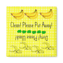 Bananas dishwasher magnet