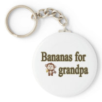 Bananas for grandpa key chains