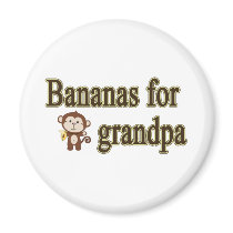 Bananas for grandpa magnet